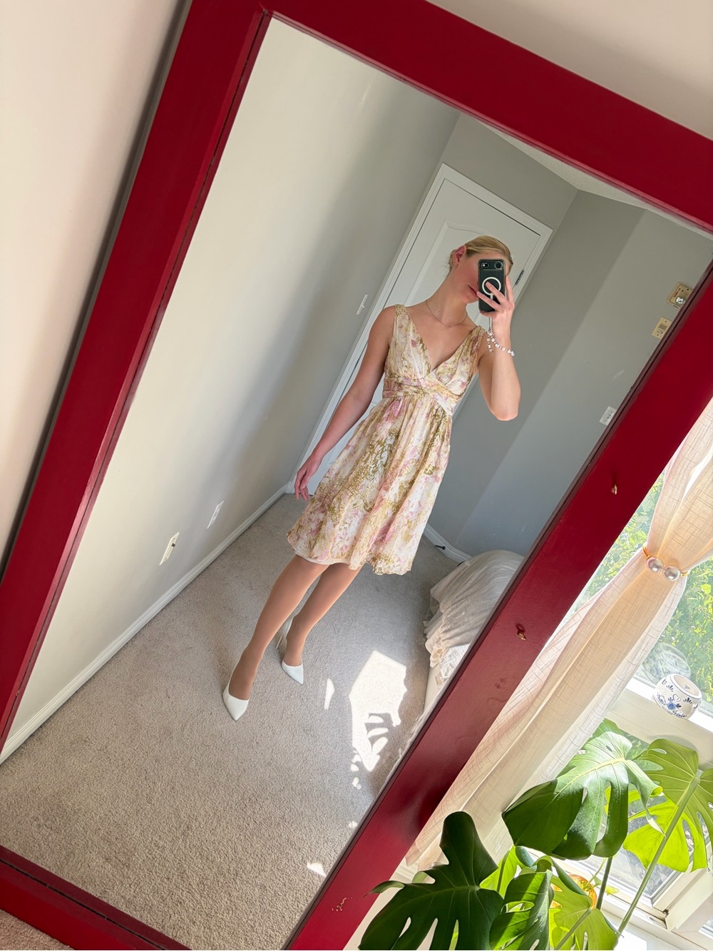 Le Chateau Floral Chiffon event dress